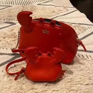 Kate Spade-highly sought crab purse and wallet